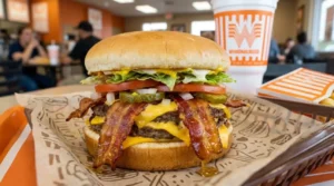 Bacon & Cheese Whataburger® With Info 