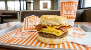 Biscuit Sandwich with Bacon With Info