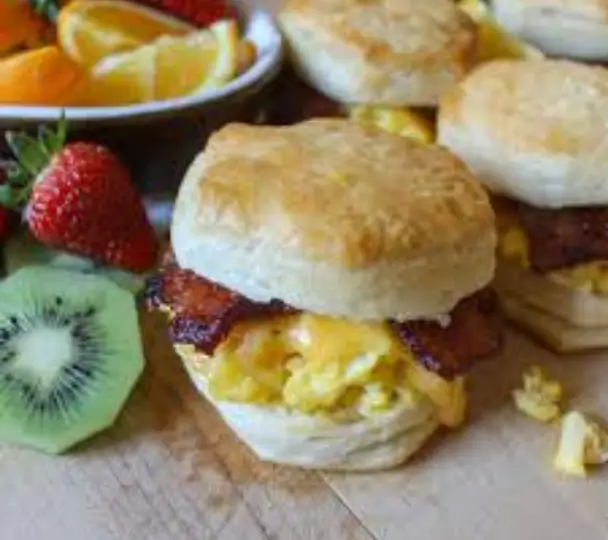 Biscuit Sandwich with Bacon
