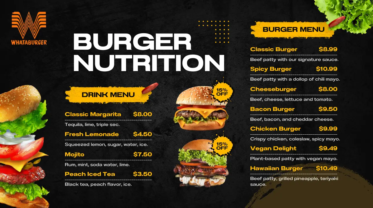 Whataburger Burger Nutrition Info With Price In (2026)