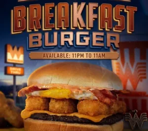 burger Breakfast (11pm-11am)