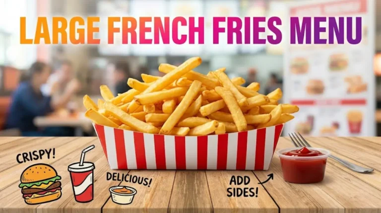 Large French Fries Menu