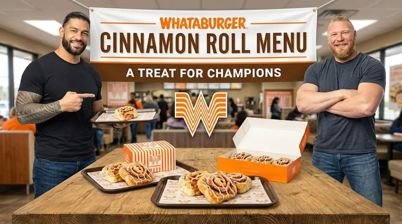 Whataburger Cinnamon Roll Menu
