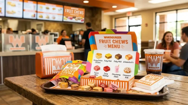 Whataburger Fruit Chews Menu
