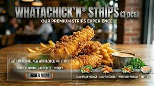 Whatachick’n® Strips With Price and Calories
