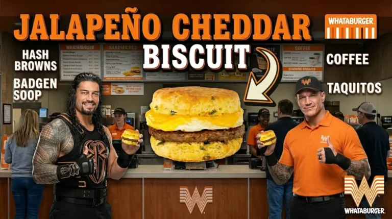 Jalapeño Cheddar Biscuit Menu